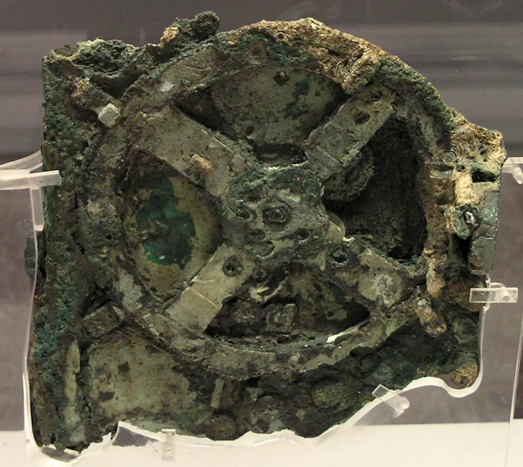 Fragment of the Antikythera mechanism, National Archaeological Museum, Athens